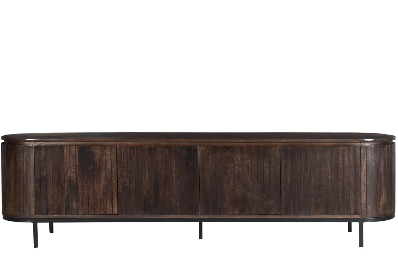 Livingfurn Tv-Meubel Noor Walnoot 210cm Mangohout