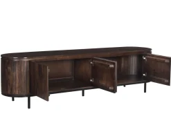Livingfurn Tv-Meubel Noor Walnoot 210cm Mangohout