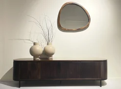 Livingfurn Tv-Meubel Noor Walnoot 210cm Mangohout