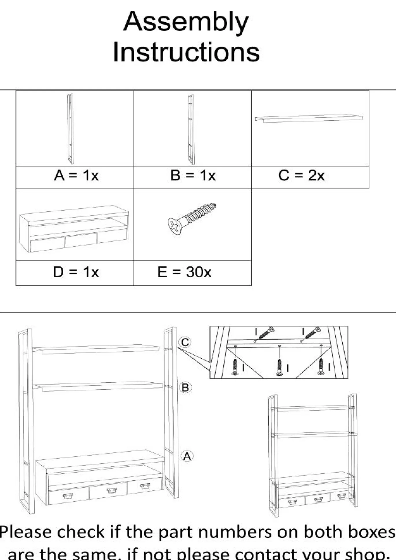 Livingfurn Tv-meubel Norris High Zwart 150cm
