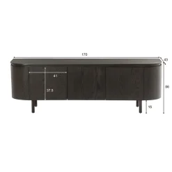 Livingfurn Tv-meubel Tobago Eikenfineer 170cm