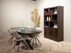 Livingfurn Wandkast Jaxx Bruin Mangohout 120cm