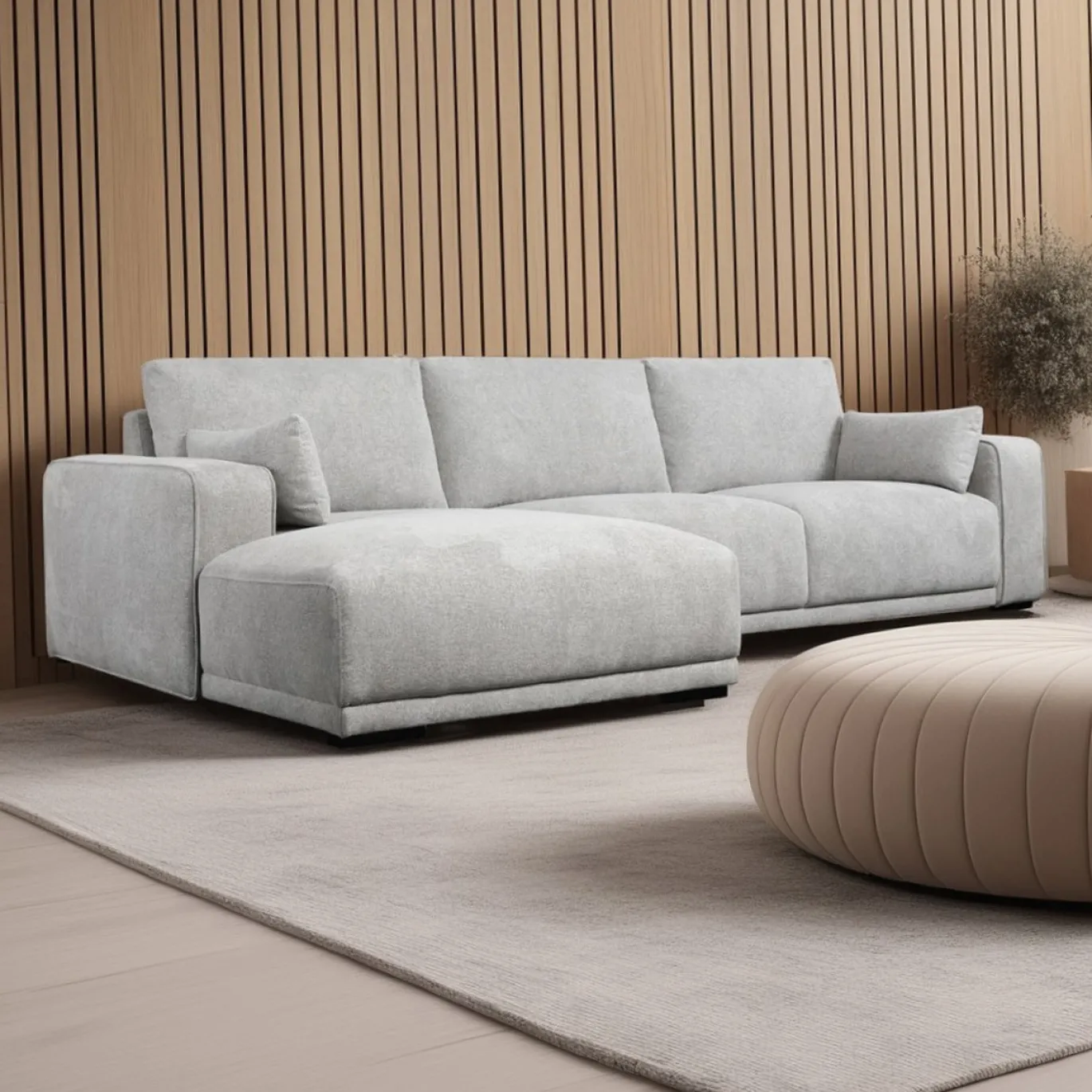 Loungebank California Links Grijs - Giga Meubel
