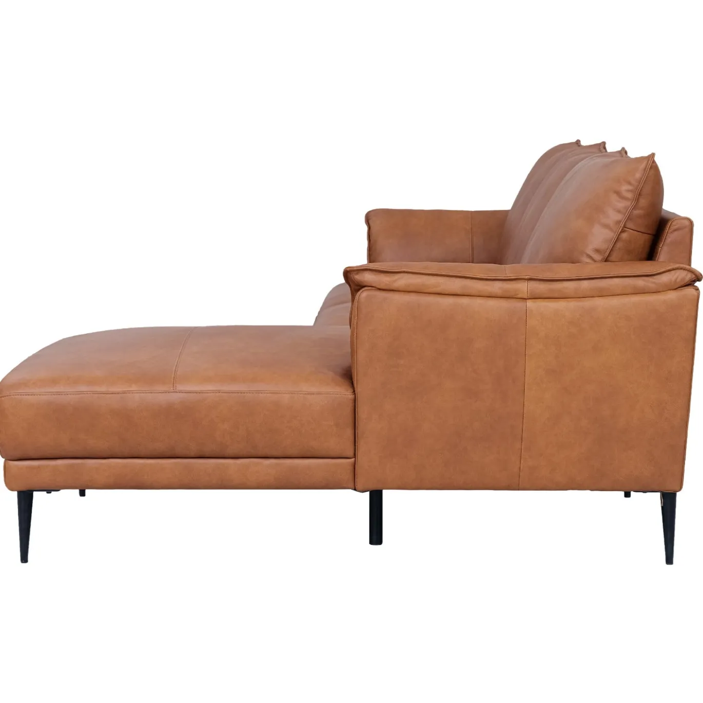 Loungebank Soul Rechts Tan Leer - Giga Meubel