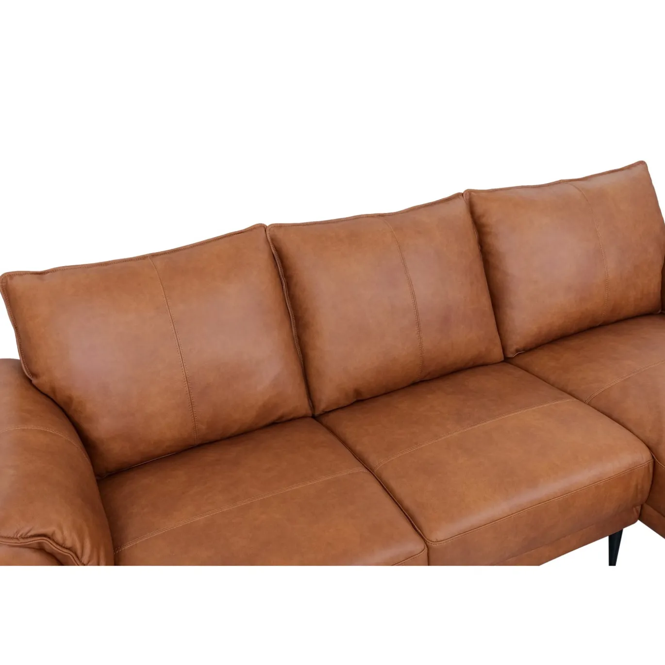 Loungebank Soul Rechts Tan Leer - Giga Meubel
