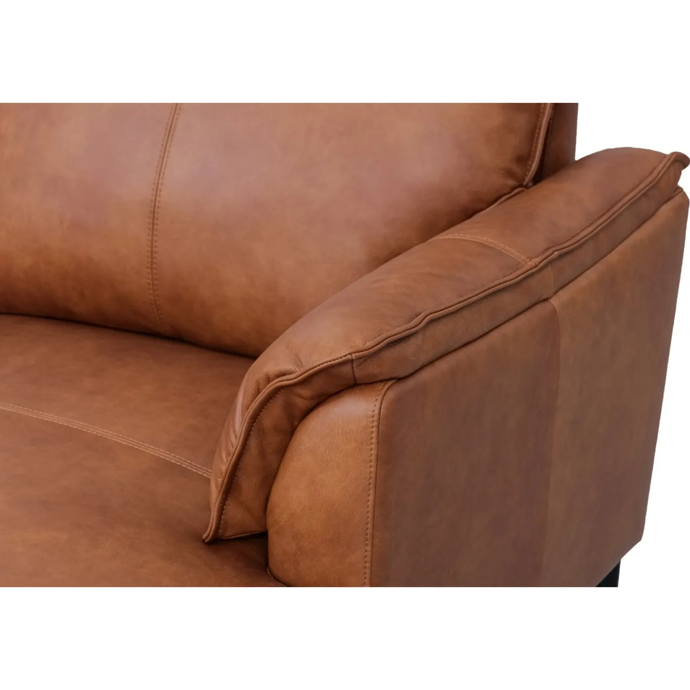 Loungebank Soul Rechts Tan Leer - Giga Meubel