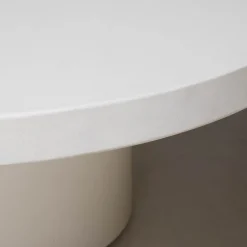 Loungetafel Eden Rond Beige 90cm - Giga Meubel