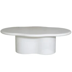 Loungetafel Jessie Organisch Off-White 120cm - Giga Meubel