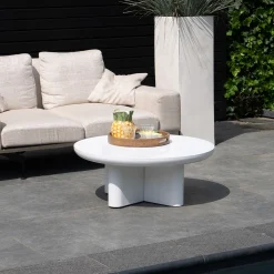 Loungetafel Miso Rond Wit Ø90cm - Giga Meubel