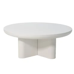 Loungetafel Miso Rond Wit Ø90cm - Giga Meubel