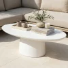Loungetafel Myrna Ovaal Wit 120cm - Giga Meubel