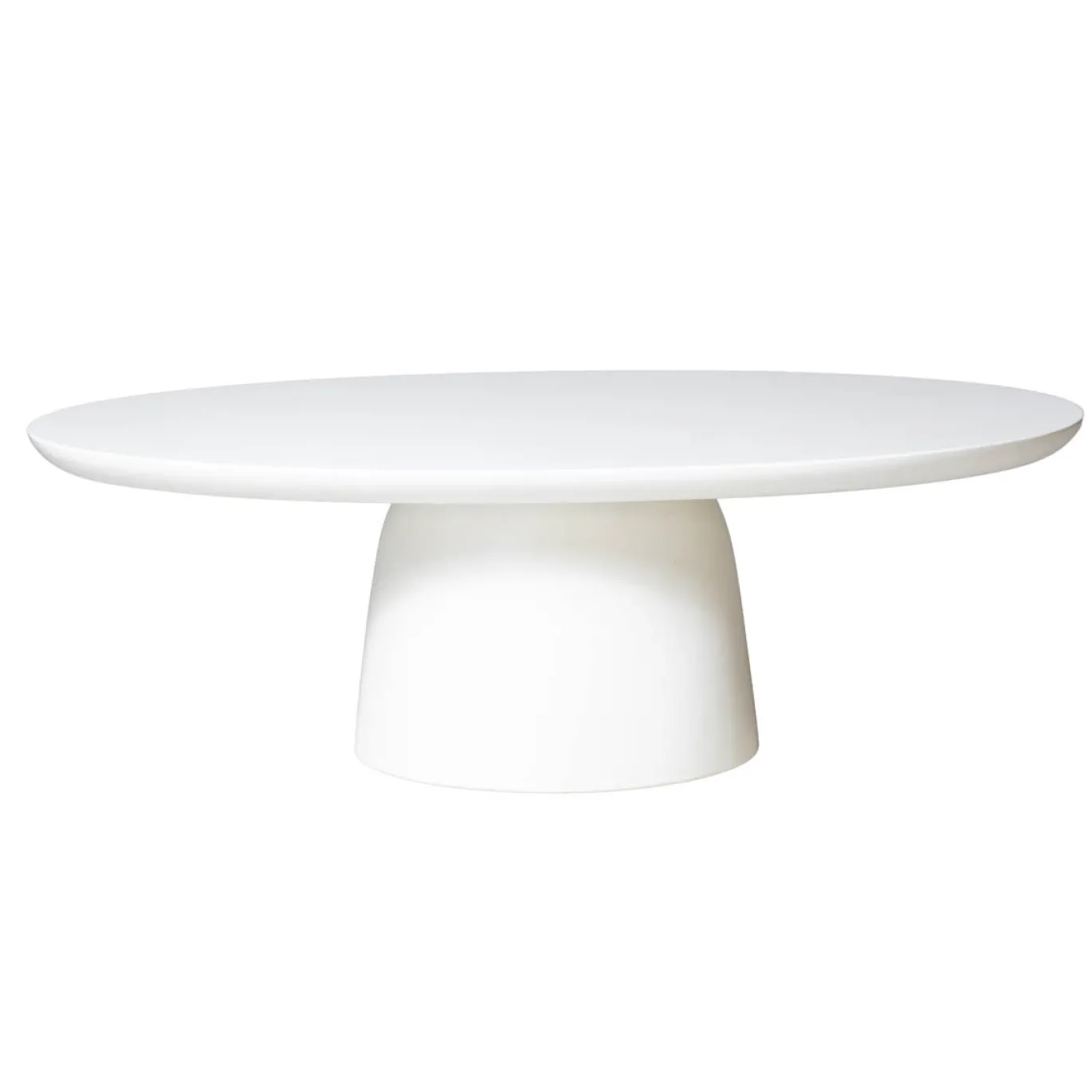 Loungetafel Myrna Ovaal Wit 120cm - Giga Meubel