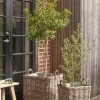 Mand Arles Vierkant Set van 2 Grijs Kubu - Giga Living