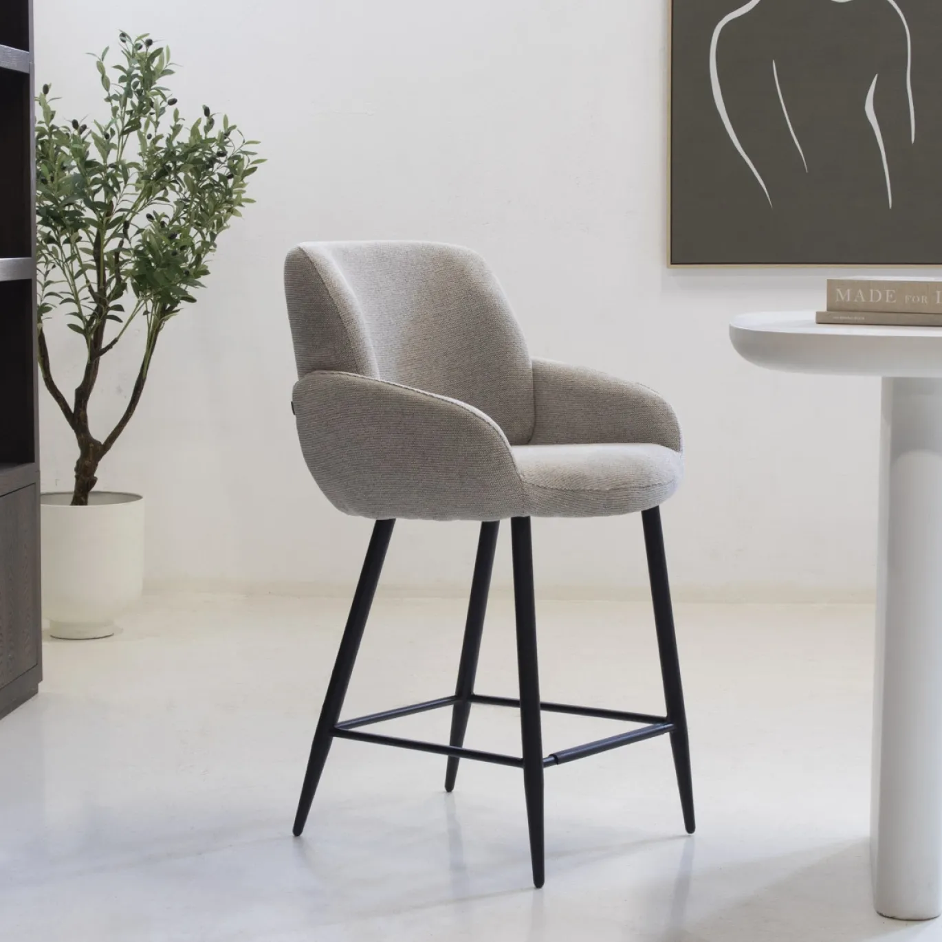 Maxfurn Barstoel Dani Sneak Naturel/Zwart