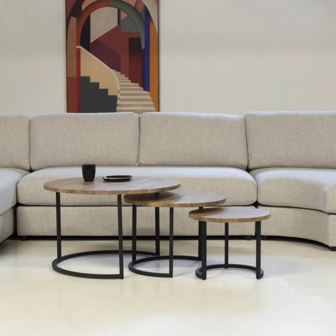 Maxfurn Salontafel Bolton Mango Set van 3