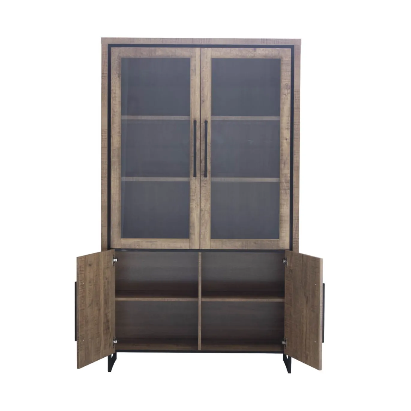 Maxfurn Vitrinekast Rimini 2-deurs Mango