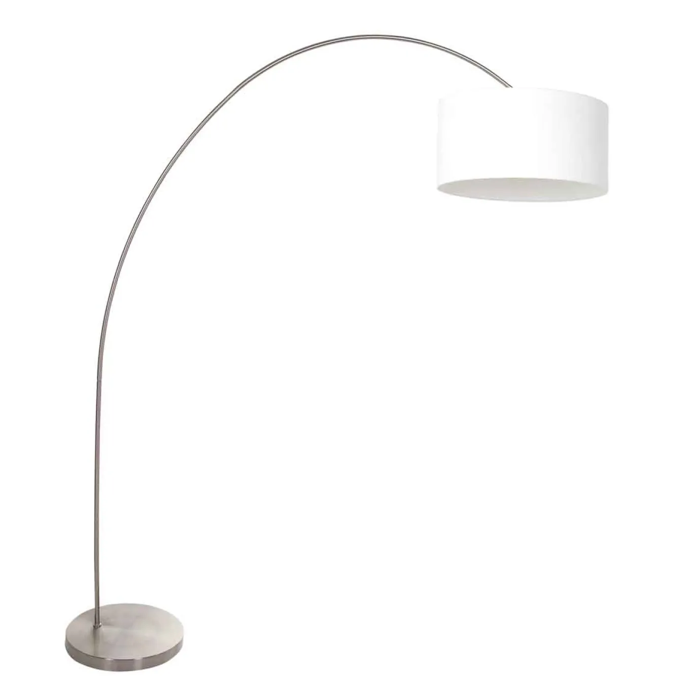Mexlite Booglamp Solva Grijs Grof Linnen Wit