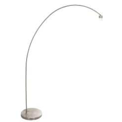 Mexlite Booglamp Solva Grijs Grof Linnen Wit