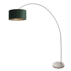 Mexlite Booglamp Solva Grijs Velours Groen