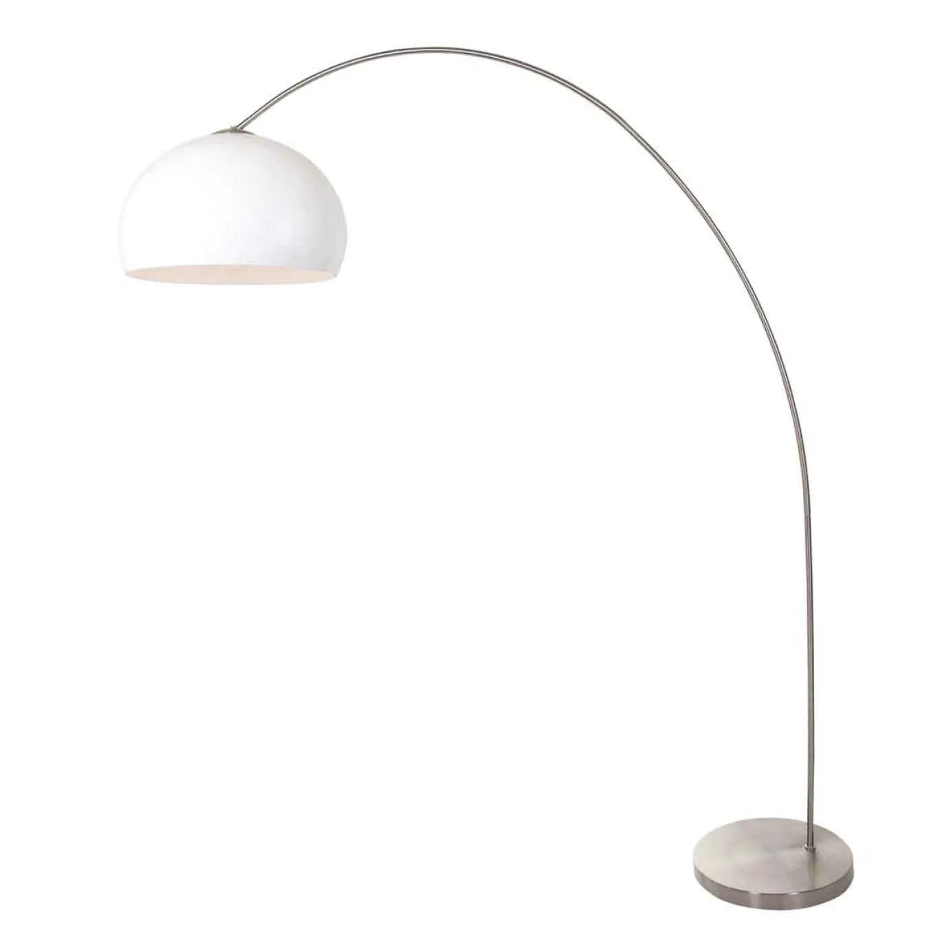 Mexlite Booglamp Solva Grijs Kunststof Wit Bol