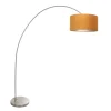Mexlite Booglamp Solva Grijs Velours Goud