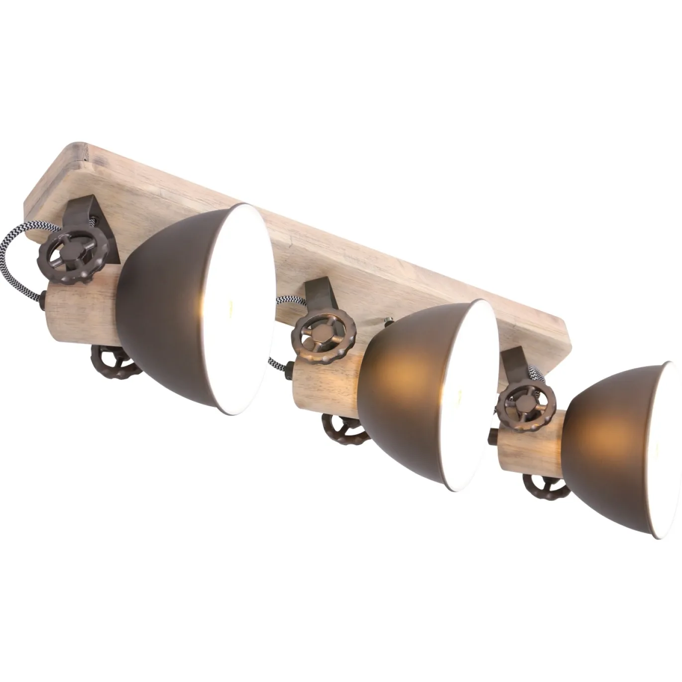 Mexlite Gearwood Plafondspot 3-lichts Antraciet
