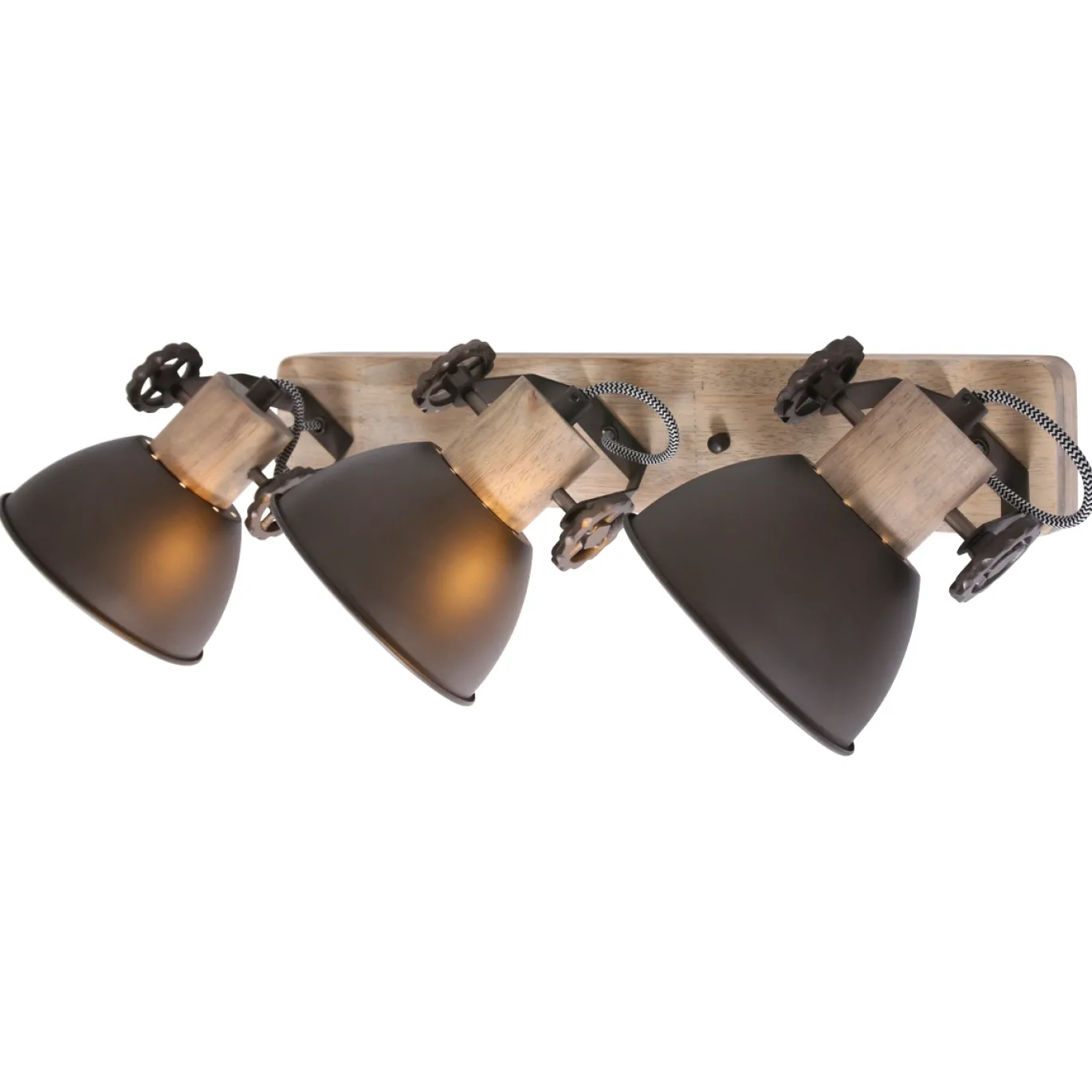 Mexlite Gearwood Plafondspot 3-lichts Antraciet
