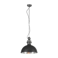 Mexlite Hanglamp Gaeve Zwart/Chrome Ø50cm