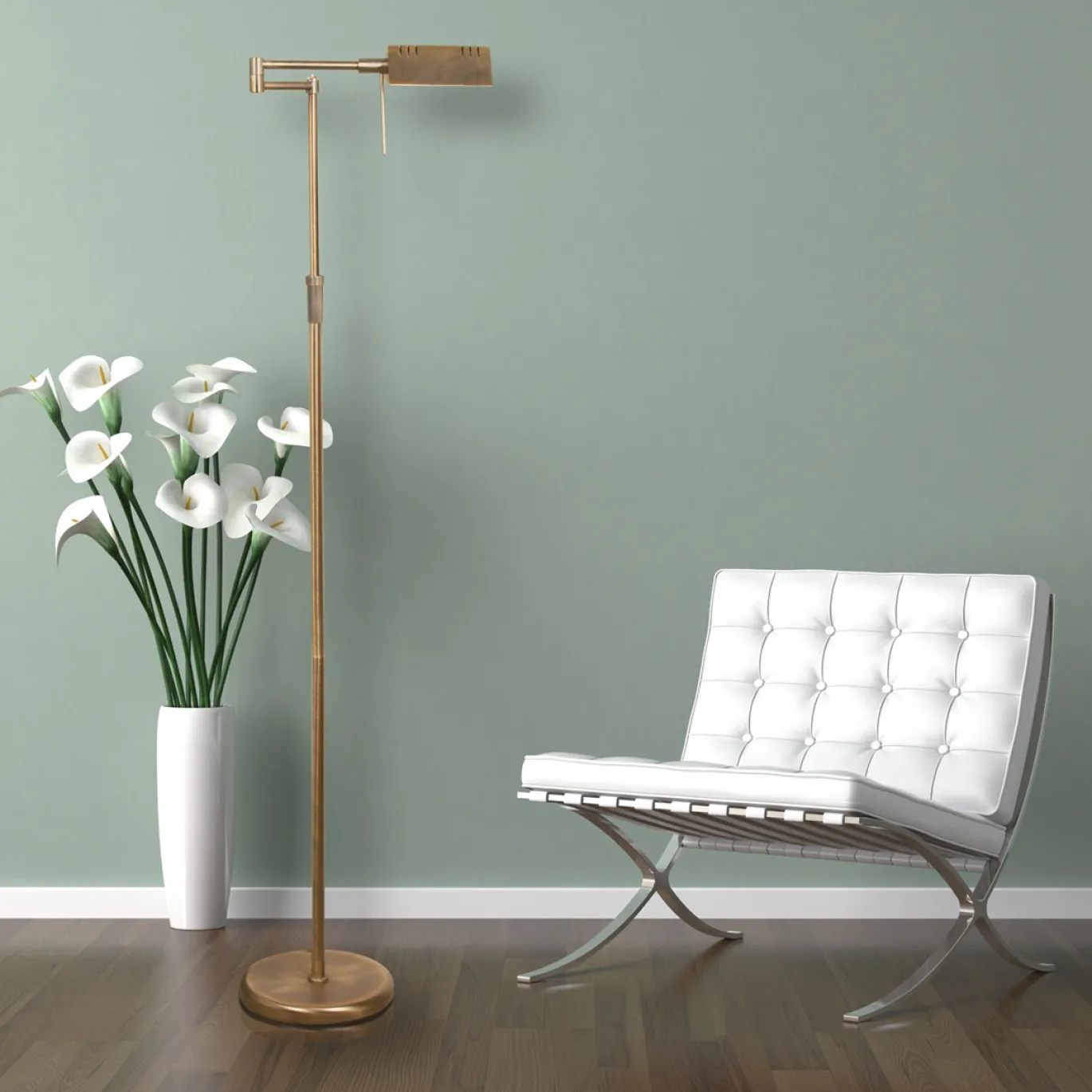 Mexlite Kar Vloerlamp Brons