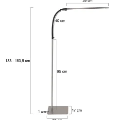 Mexlite Leeslamp Serpent Grijs