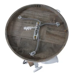 Mexlite Plafondlamp Gearwood 3-lichts Nikkel