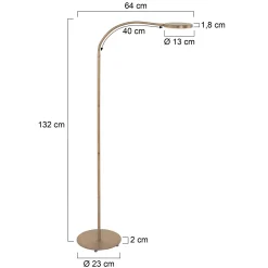 Mexlite Vloerlamp Platu Brons