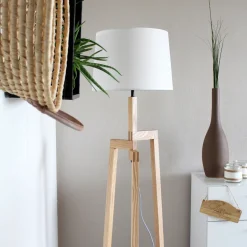 Mexlite Vloerlamp Sabi Hout Naturel