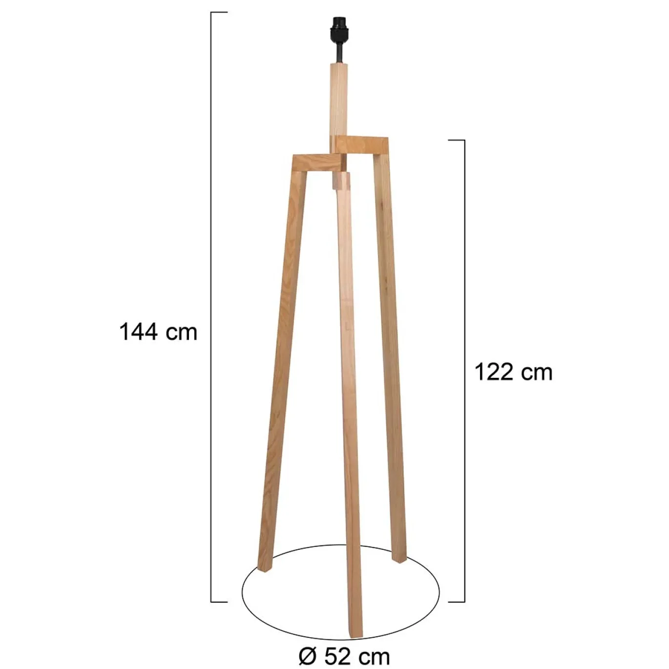 Mexlite Vloerlamp Sabi Hout Naturel