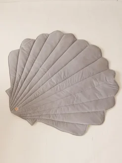 Moi Mili Velvet Schelp Speelmat Dove Grey