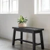 Must Living Bankje Trinity Recycled Teakhout Zwart