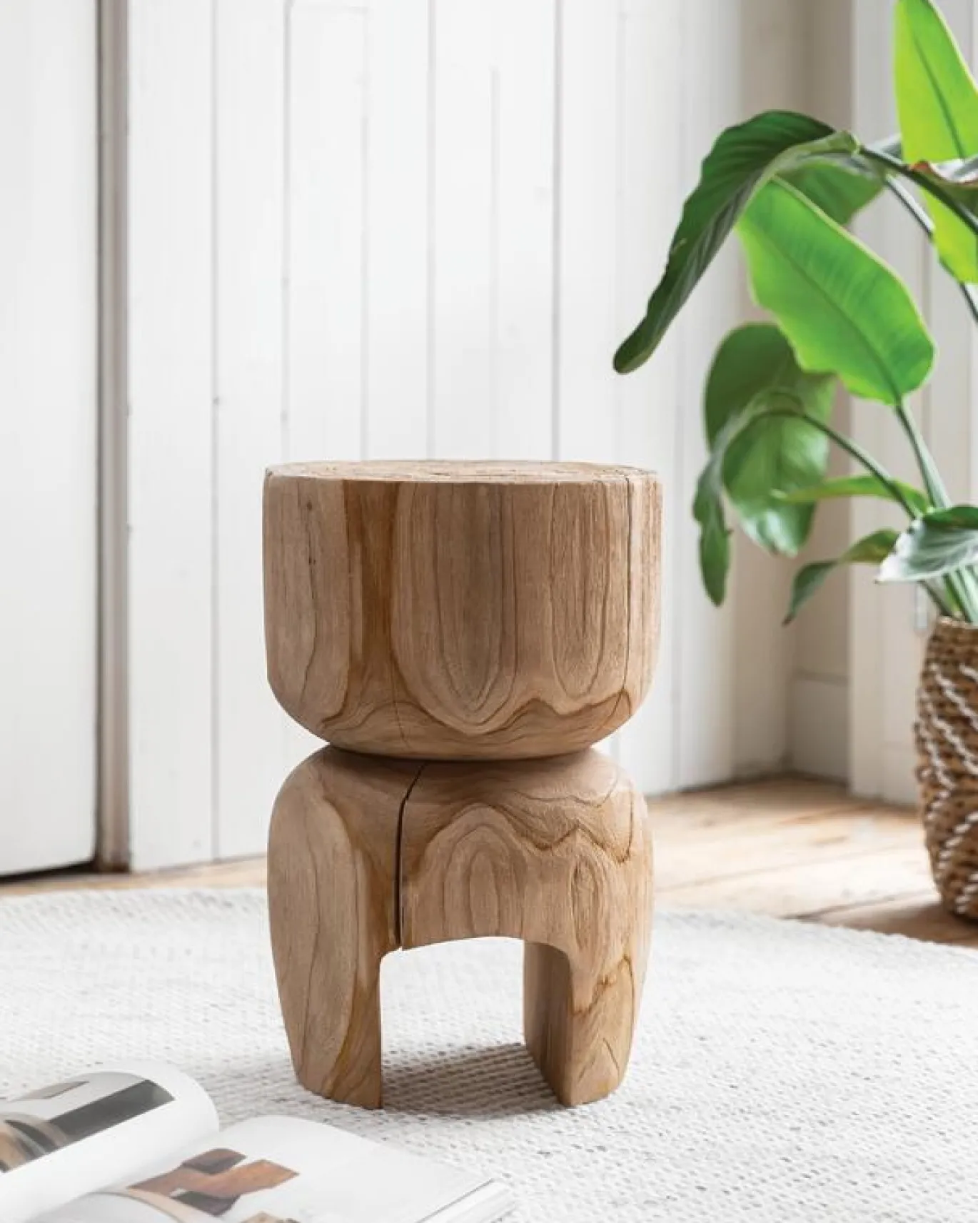 Must Living Bijzettafel Amber Recycled Teakhout Naturel