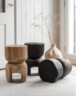 Must Living Bijzettafel Amber Recycled Teakhout Naturel