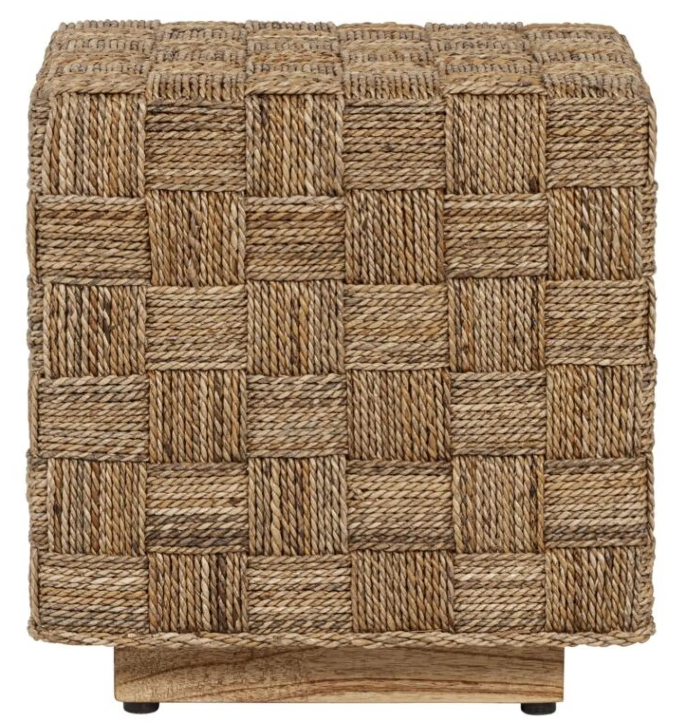 Must Living Bijzettafel Chess Board Naturel Abaca 40x40cm