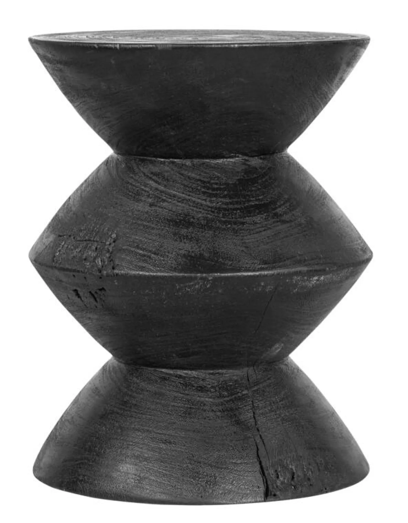 Must Living Bijzettafel Curve Suarhout Zwart Ø35cm