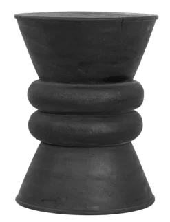 Must Living Bijzettafel Ring Ring Suarhout Zwart Ø35cm