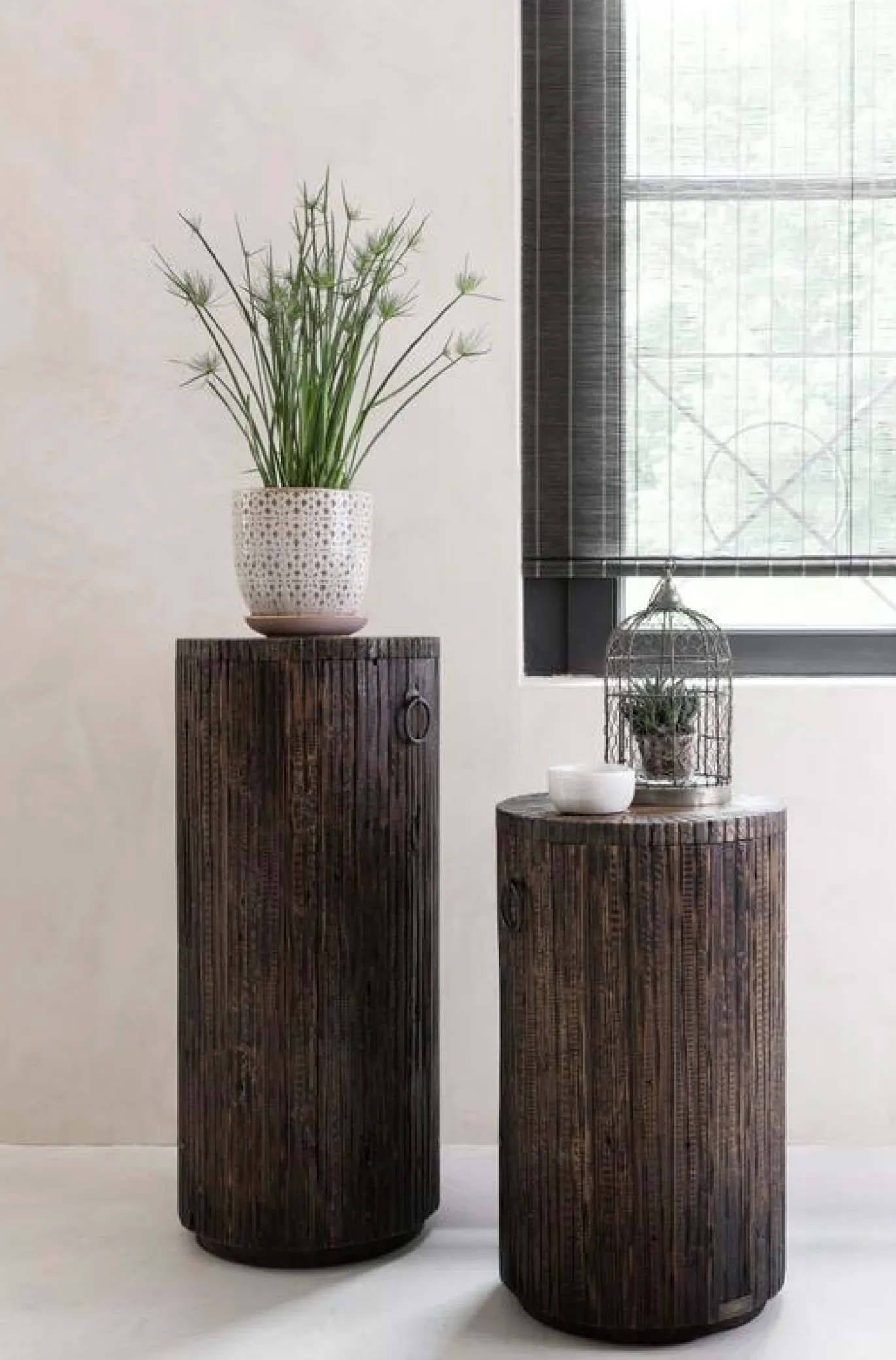 Must Living Bijzettafel Stripe Teakhout Small 60cm