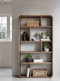 Must Living Boekenkast Corso Teakhout 110x200cm
