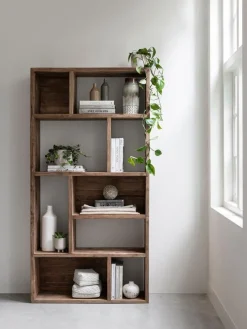 Must Living Boekenkast Gallery Rustiek Teakhout