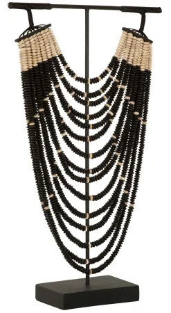 Must Living Deco Object Magic Zwart Houten Parel Ketting