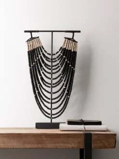 Must Living Deco Object Magic Zwart Houten Parel Ketting