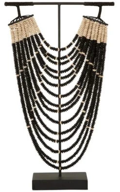 Must Living Deco Object Magic Zwart Houten Parel Ketting