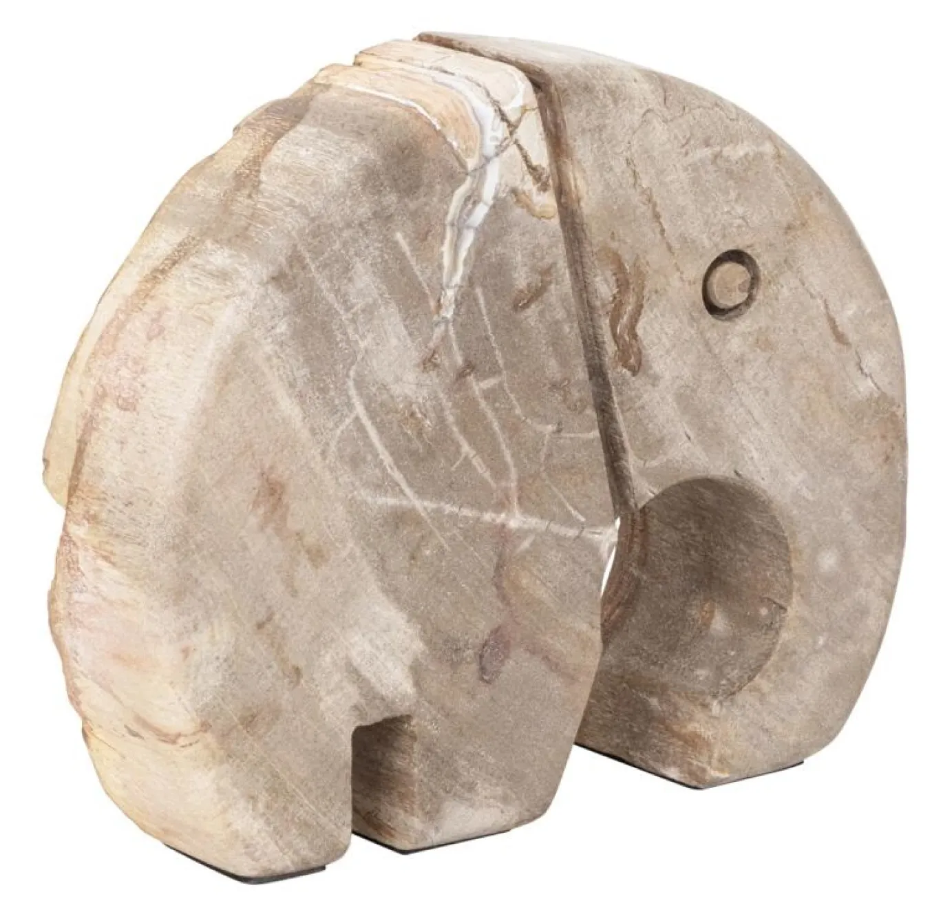 Must Living Decoratie Elephant Versteend Hout Small