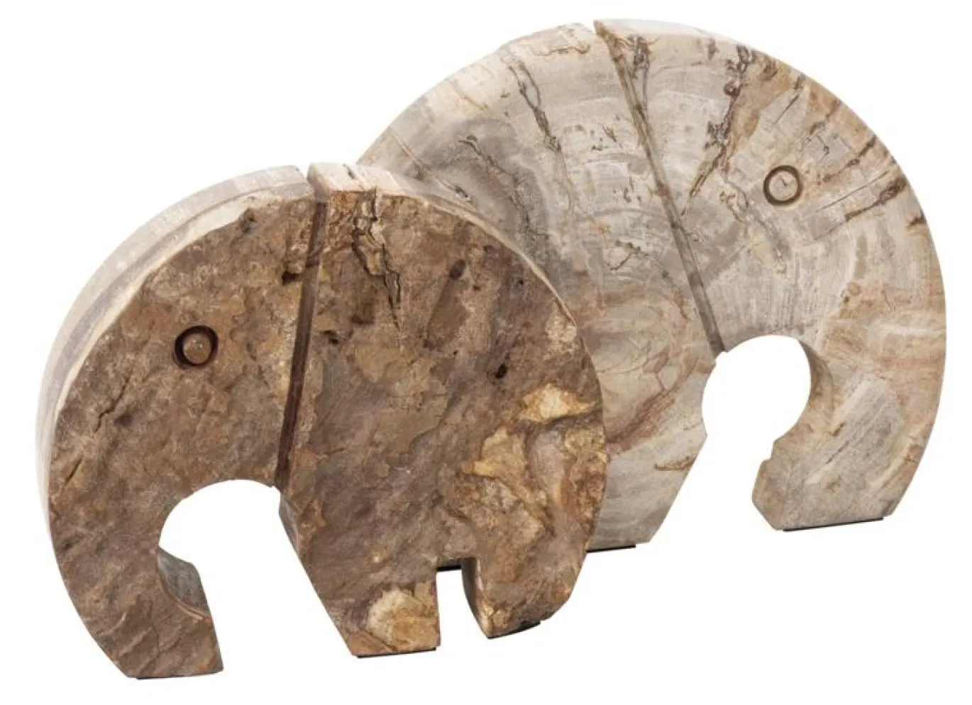 Must Living Decoratie Elephant Versteend Hout Small
