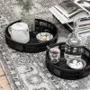 Must Living Dienblad Algarve Zwart - Set van 2